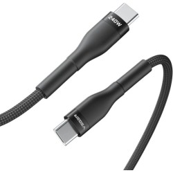Veger Kabelis USB-C to USB-C PD 48V 5A 240W CC03 1.5m, Juoda