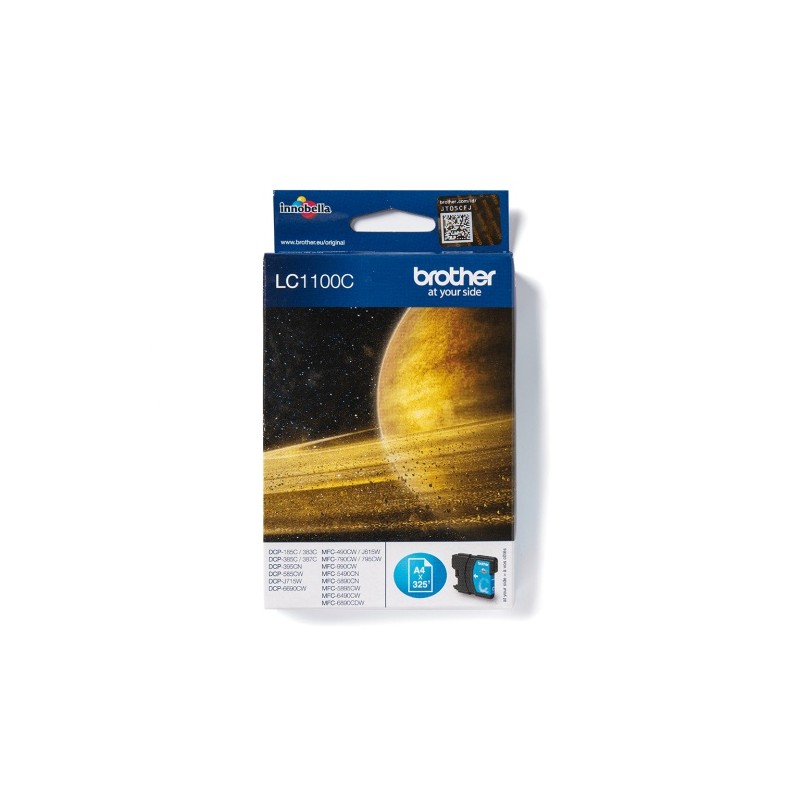 Brother LC-1100C (LC1100C) Rašalinė kasetė, Žydra