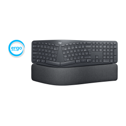 Bevielė klaviatūra Logitech Ergo K860, Grafitinė (US)