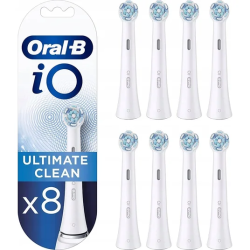 Oral-B iO Ultimate Clean x8 Dantų šepetėlio galvutės, Balta