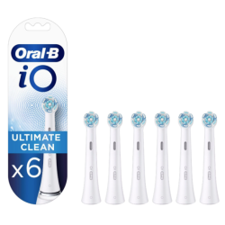 Oral-B iO Ultimate Clean x6 Dantų šepetėlio galvutės, Balta