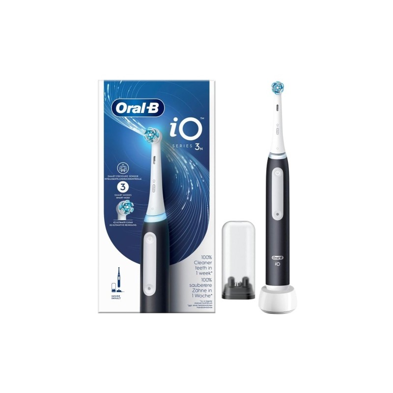 Oral-B iO Series 3N Elektrinis dantų šepetėlis, Matte Black