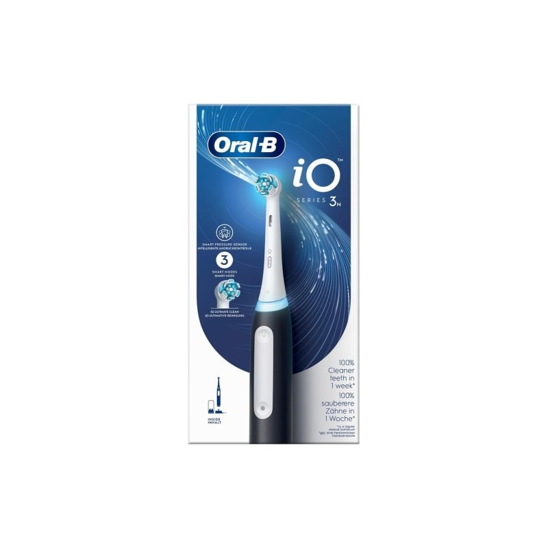 Oral-B iO Series 3N Elektrinis dantų šepetėlis, Matte Black