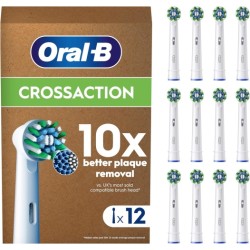 Oral-B Pro Cross Action x12 Dantų šepetėlio galvutės, Balta