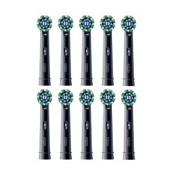 Oral-B Pro Cross Action x10 Dantų šepetėlio galvutės, Juoda