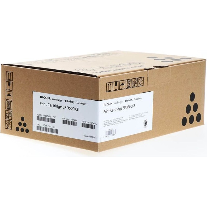 Ricoh Type SP 3500 XE (407646) (406990), juoda kasetė lazeriniams spausdintuvams, 6400 psl. (SPEC)