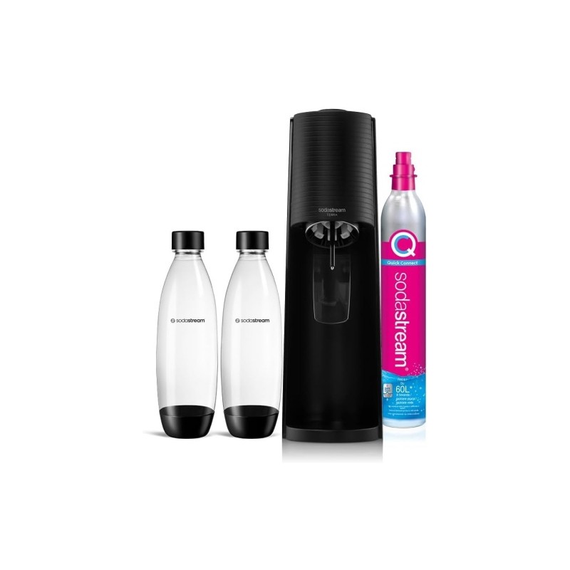 SodaStream Terra Black + 2 bottles (1012812310) Gazuoto vandens gaminimo aparatas, Juoda