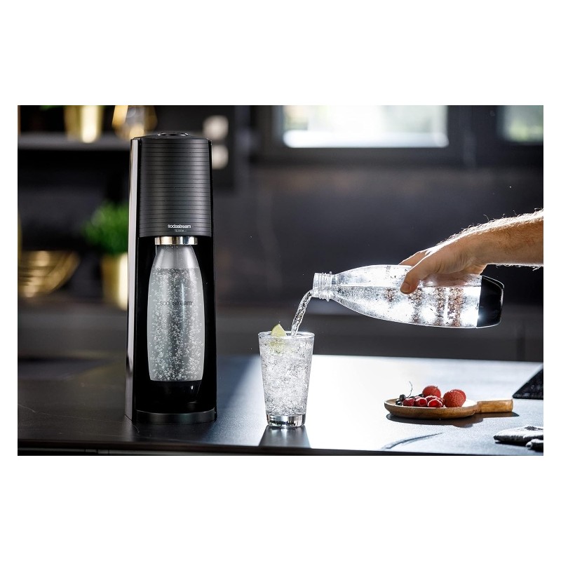 SodaStream Terra Black + 2 bottles (1012812310) Gazuoto vandens gaminimo aparatas, Juoda