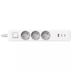 Xiaomi XMCXB01EU 20W Power Strip (2C1A) ilgintuvas 1.4m, EU, Balta