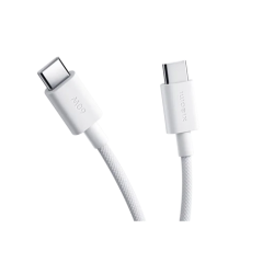 Xiaomi 3A Braided USB-C to USB-C Kabelis 1m, Balta