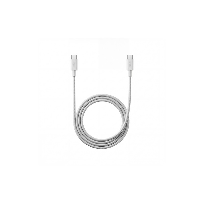 Xiaomi 6A Braided USB-C to USB-C Cable 1m, Balta