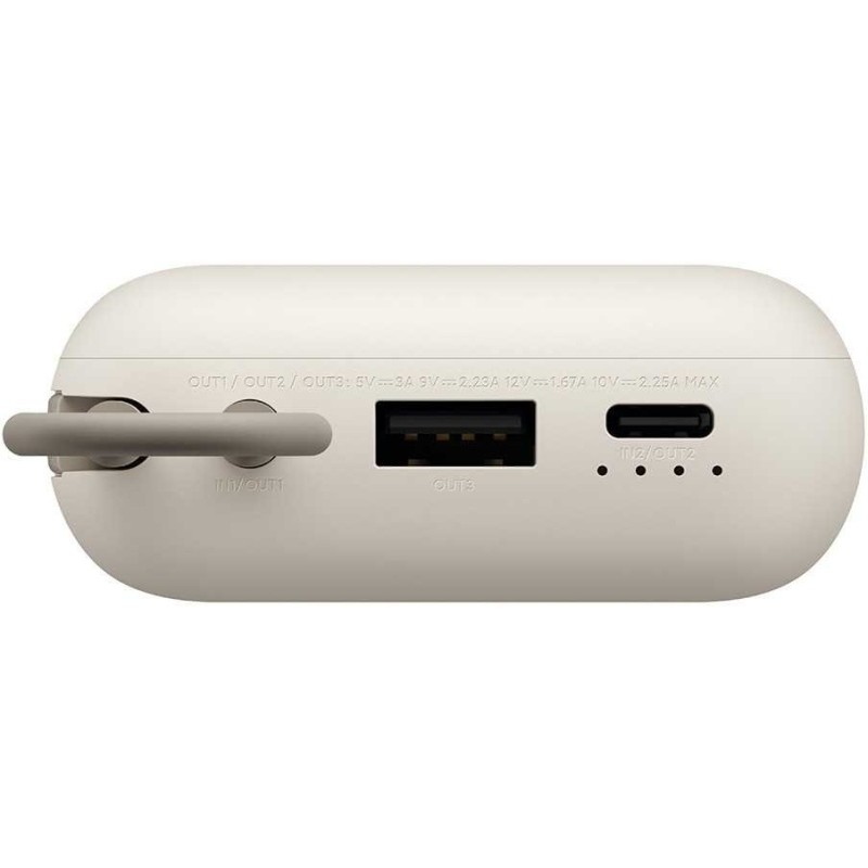 Xiaomi 22.5W Išorinė baterija (Power Bank) 10000mAh, integruotas kabelis, Tan