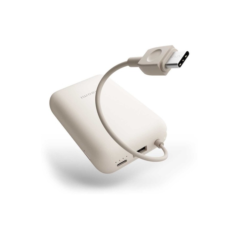 Xiaomi 22.5W Išorinė baterija (Power Bank) 10000mAh, integruotas kabelis, Tan