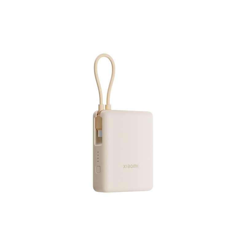Xiaomi 33W Išorinė baterija (Power Bank) 10000mAh, integruotas kabelis, Tan