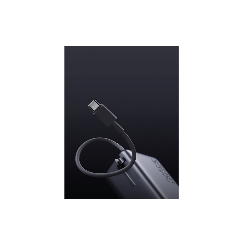 Xiaomi 165W Išorinė baterija (Power Bank) 10000mAh, integruotas kabelis, Pilka