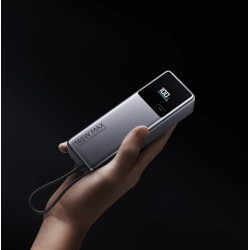 Xiaomi 165W Išorinė baterija (Power Bank) 10000mAh, integruotas kabelis, Pilka
