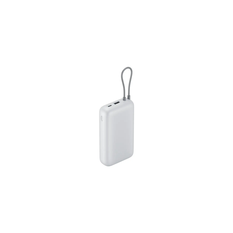 Xiaomi 22.5W Išorinė baterija (Power Bank) 20000mAh, integruotas kabelis, Light Gray