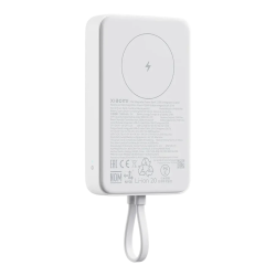 Xiaomi 33W Magnetic Išorinė baterija (Power Bank) 10000mAh, integruotas kabelis, Balta