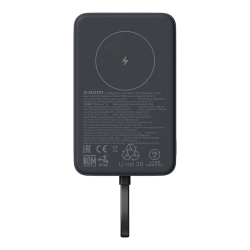 Xiaomi 33W Magnetic Išorinė baterija (Power Bank) 10000mAh, integruotas kabelis, Pilka