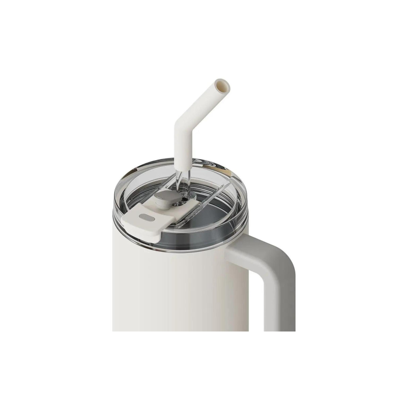 Xiaomi XMXGB01PL Straw Mug 1L Termo gertuvė, 316L stainless steel, Balta