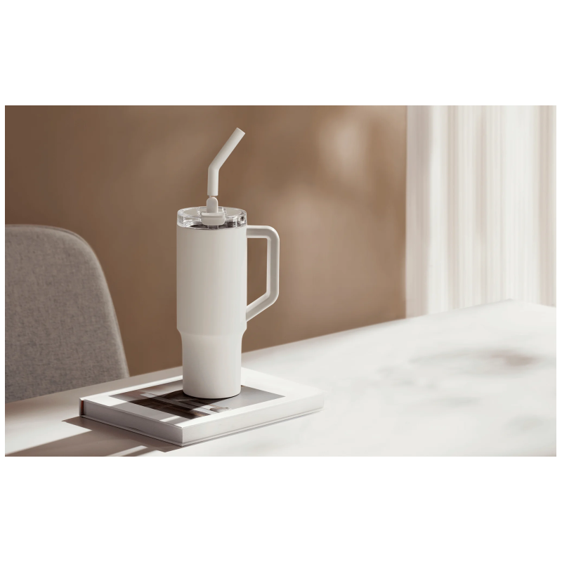 Xiaomi XMXGB01PL Straw Mug 1L Termo gertuvė, 316L stainless steel, Balta