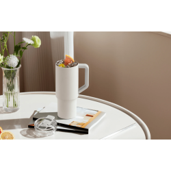 Xiaomi XMXGB01PL Straw Mug 1L Termo gertuvė, 316L stainless steel, Balta
