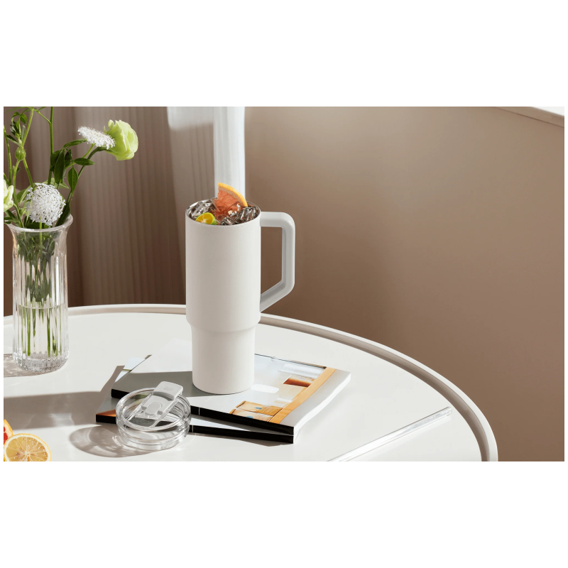 Xiaomi XMXGB01PL Straw Mug 1L Termo gertuvė, 316L stainless steel, Balta