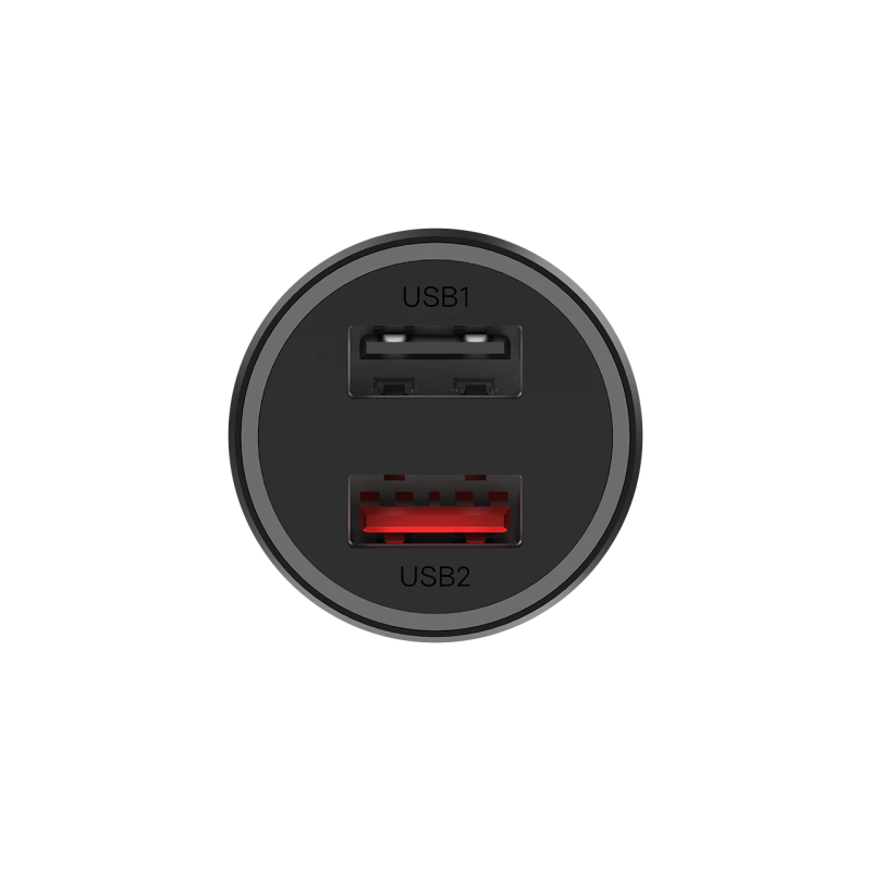 Xiaomi CC06ZM Mi 37W Dual-Port Automobilinis įkroviklis, Juoda