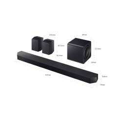 Samsung Q-Series HW-Q990H Soundbar Garso sistema 11.1.4 ch, Juoda