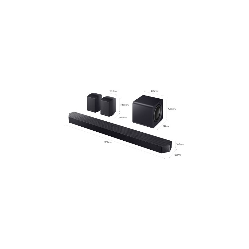 Samsung Q-Series HW-Q990H Soundbar Garso sistema 11.1.4 ch, Juoda