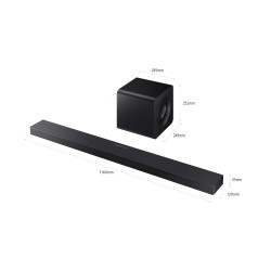 Samsung Q-Series HW-QS700F Soundbar Garso sistema 3.1.2 ch, Juoda