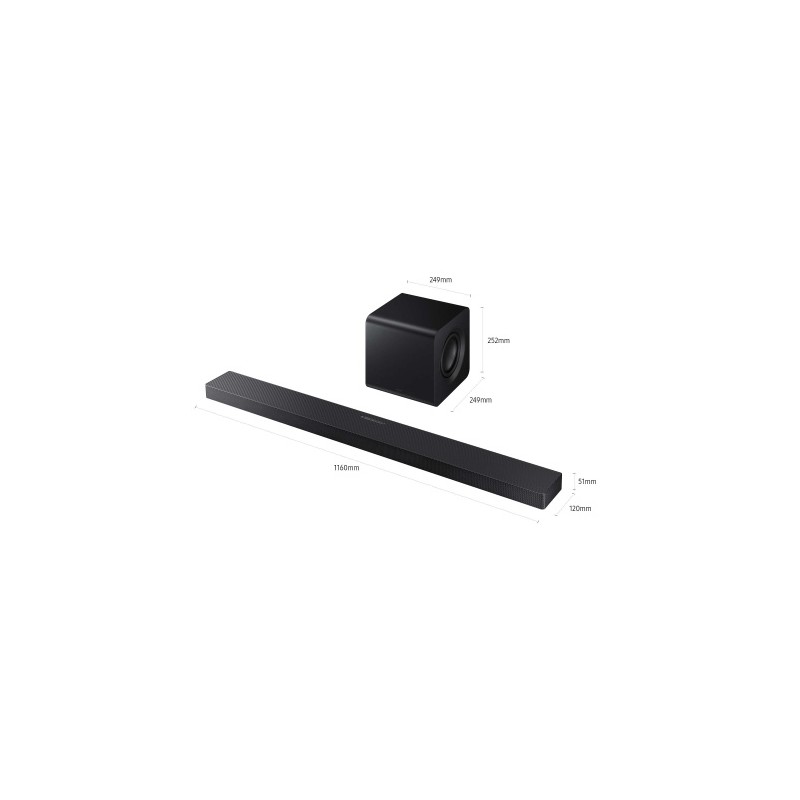 Samsung Q-Series HW-QS700F Soundbar Garso sistema 3.1.2 ch, Juoda