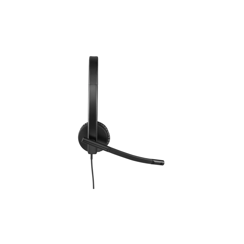 Logitech H570e Mono MS Teams Laidinės ausinės USB-A, Juoda
