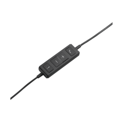 Logitech H570e Mono MS Teams Laidinės ausinės USB-A, Juoda