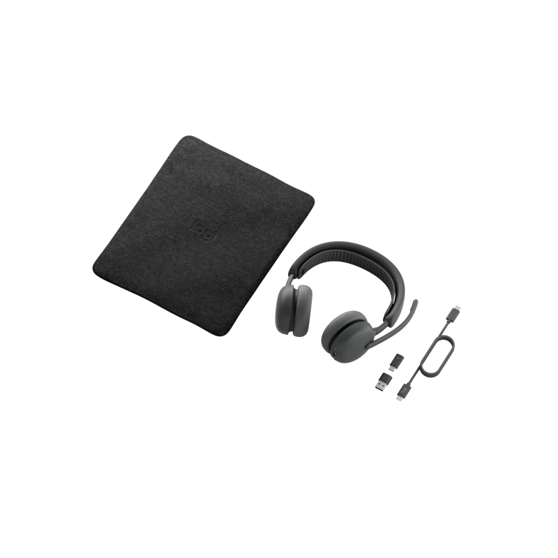 Logitech Zone Wireless 2 ES for Business UC Belaidės ausinės, Bluetooth, USB-C rec., Graphite