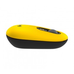 Bevielė pelė Logitech POP Mouse with emoji, Geltona