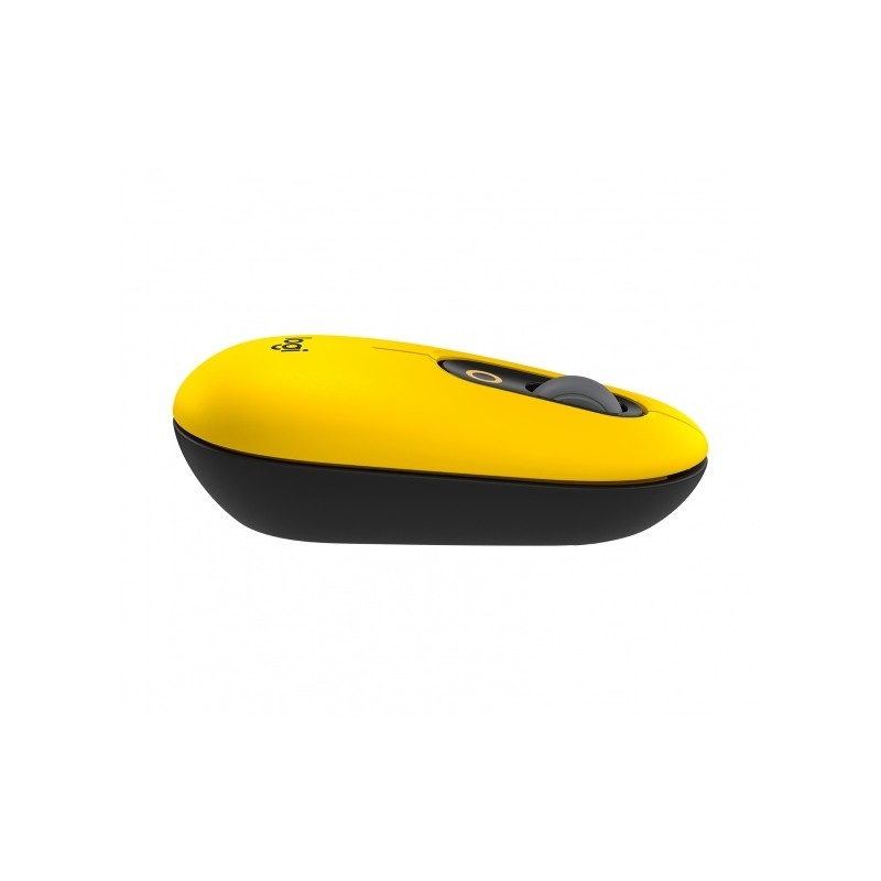 Bevielė pelė Logitech POP Mouse with emoji, Geltona