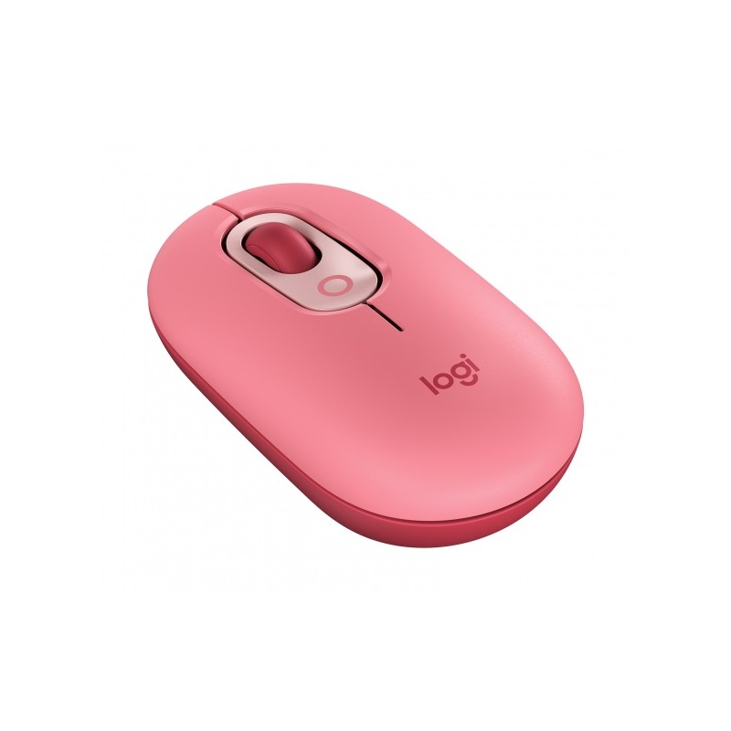 Bevielė pelė Logitech POP Mouse with emoji, Rožinė