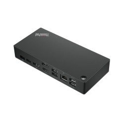 Lenovo ThinkPad Universal USB-C Dock 40AY0135EU Jungčių stotelė, Juoda