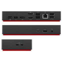 Lenovo ThinkPad Universal USB-C Dock 40AY0135EU Jungčių stotelė, Juoda