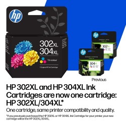 HP 302/304 (B7RT7AE) Rašalinė kasetė, Juoda