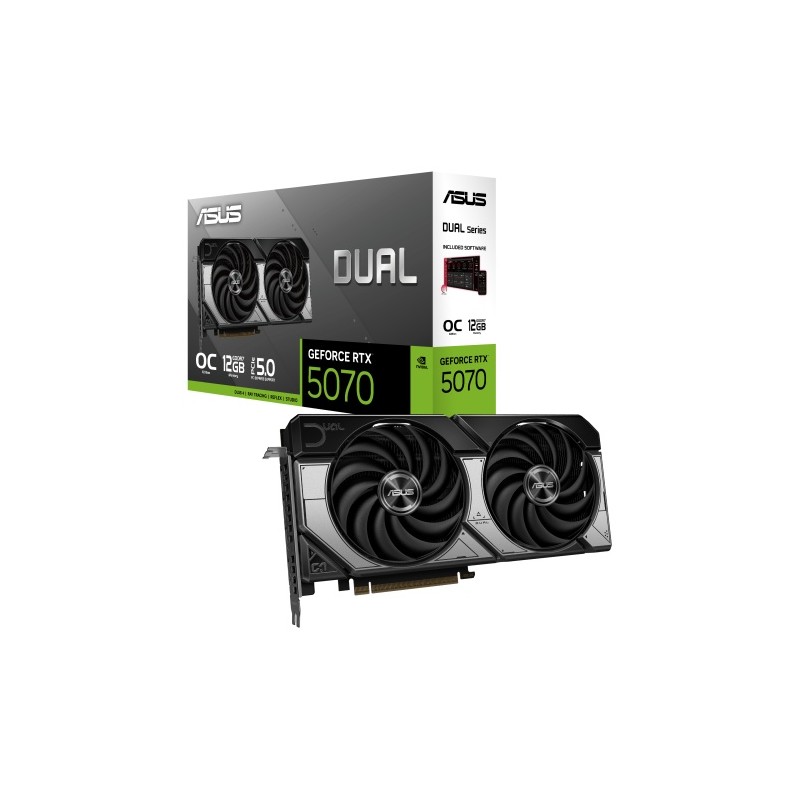 ASUS Dual GeForce RTX 5070 12GB GDDR7 OC Edition Vaizdo plokštė
