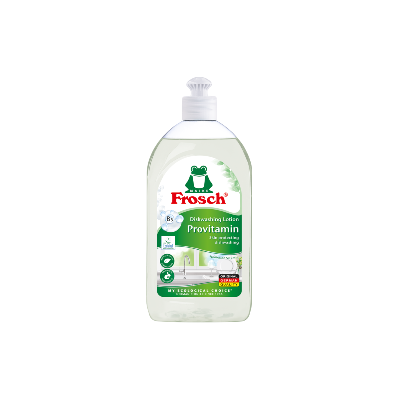 Frosch jautriai odai skirtas indų ploviklis su provitaminu B5, 500 ml
