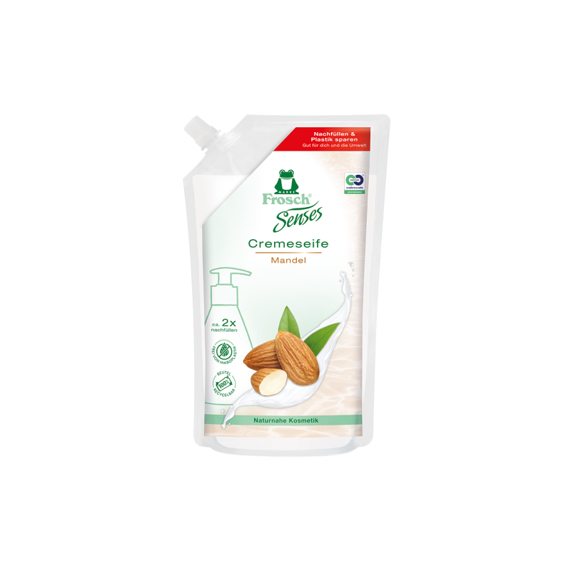 Frosch skystas rankų muilas su migdolų pienu (papildymas) 500 ml