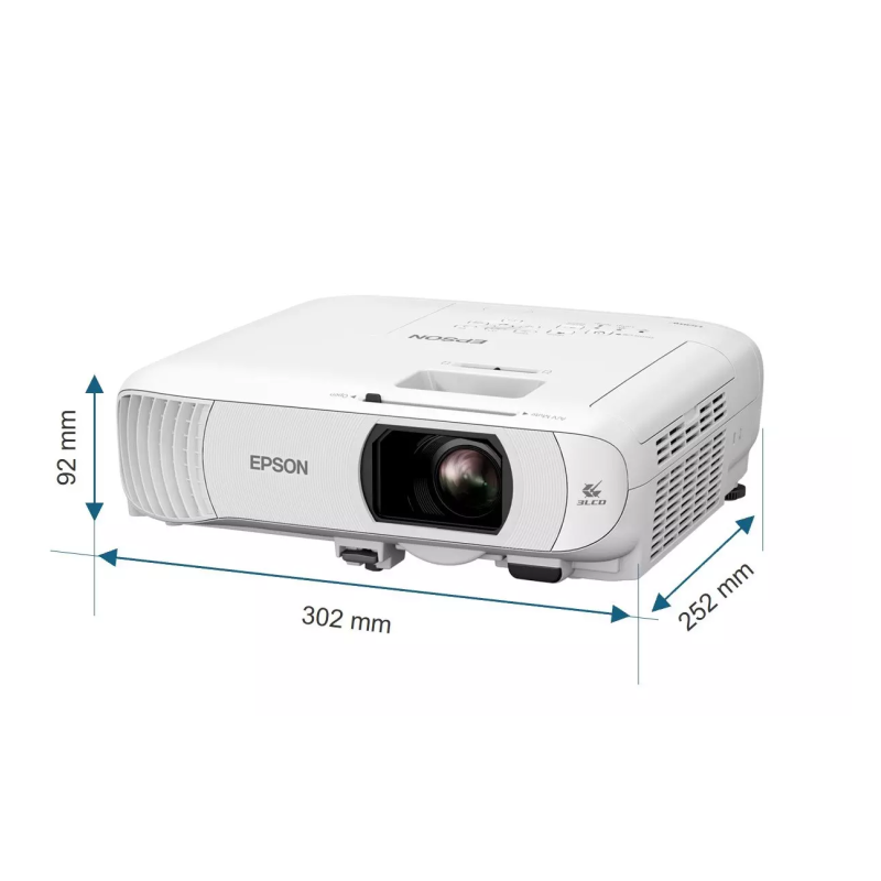 Epson EH-TW840 Projektorius 3LCD FHD 1920x1080, 4000 lumens, USB, Balta