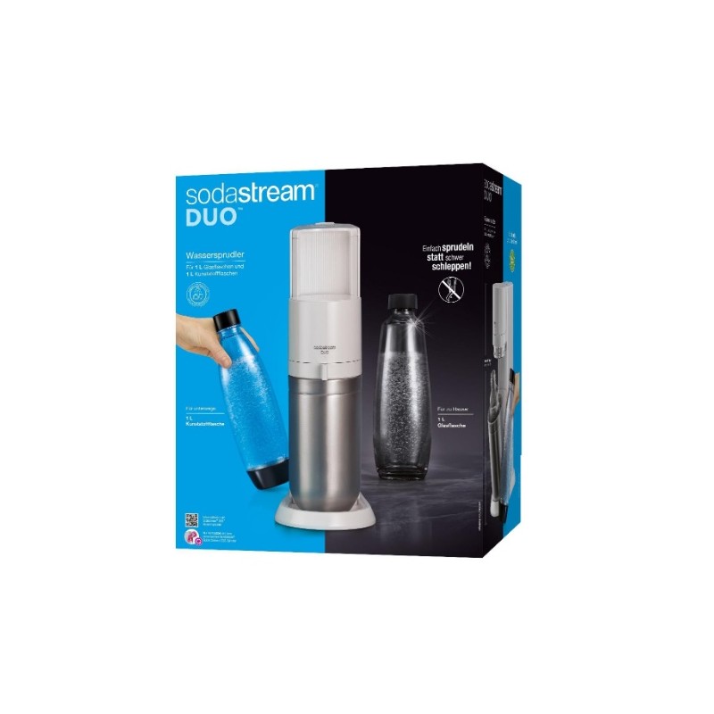 SodaStream DUO White + 2 bottles (1016812490) Gazuoto vandens gaminimo aparatas, Balta