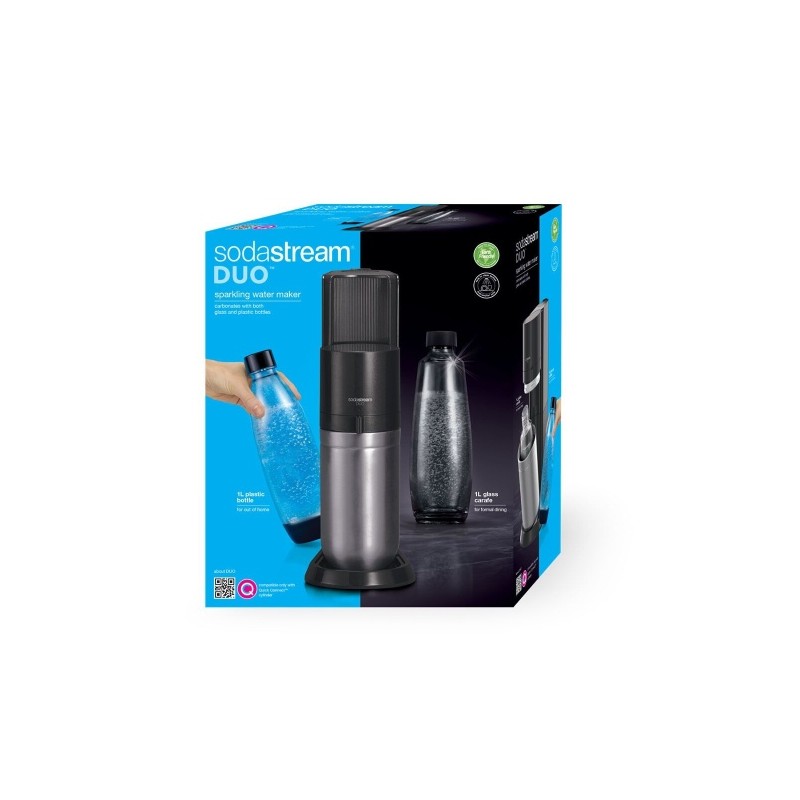 SodaStream DUO Black + 2 bottles (1016812491) Gazuoto vandens gaminimo aparatas, Juoda