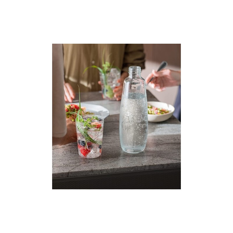 SodaStream DUO (1047205490) 2 Stikliniai buteliai, 1 L, Skaidri/Juoda