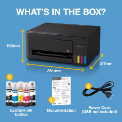 Epson EcoTank L3352 Spausdintuvas rašalinis spalvotas MFP A4 33 ppm USB Wi-Fi