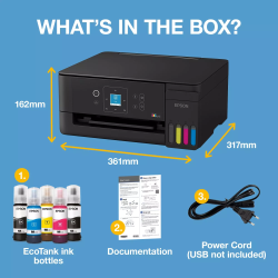 Epson EcoTank L3361 Spausdintuvas rašalinis spalvotas MFP A4 33 ppm USB Wi-Fi